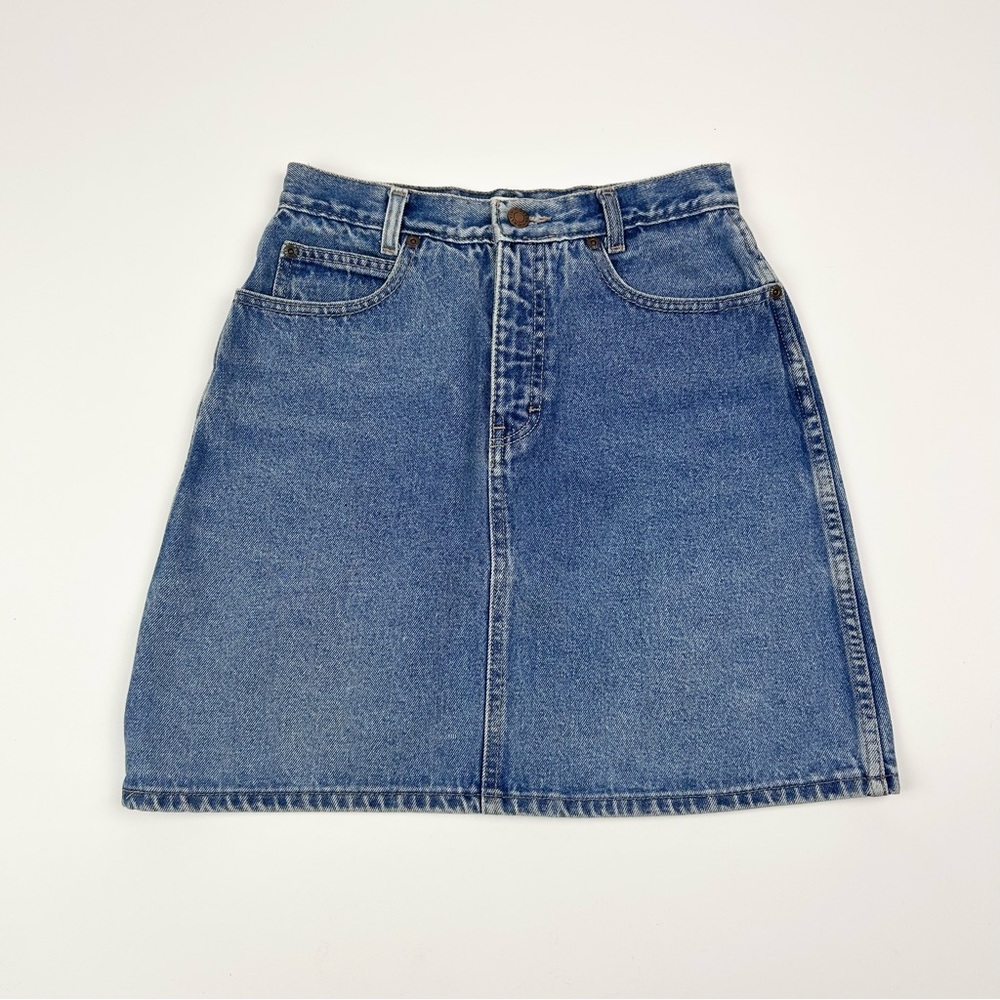Vintage Calvin‎ Klein Vintage Blue Jean Skirt Size 11